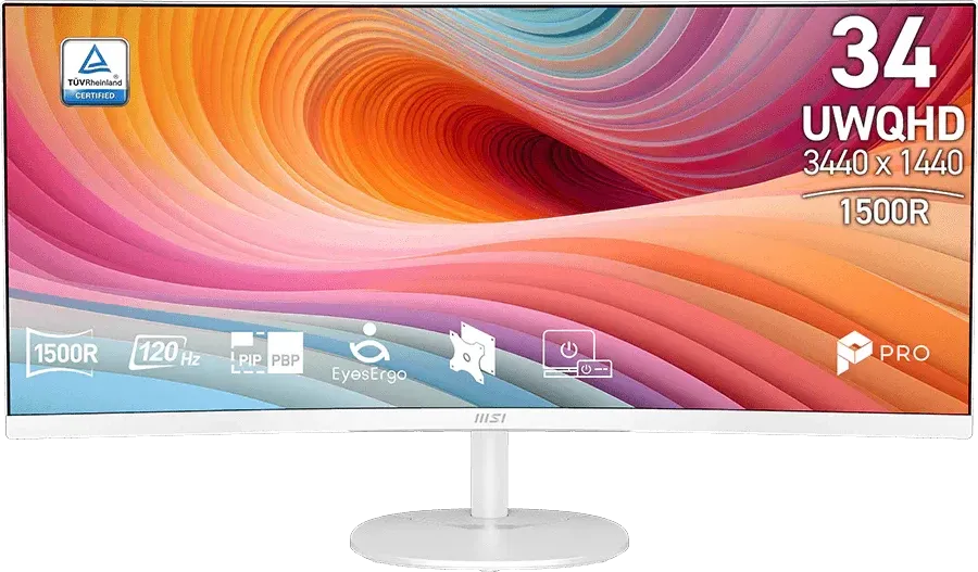 MSI PRO MP341CQW E12 34 Inch UWQHD Curved Monitor - Price in