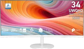 MSI PRO MP341CQW E12 34 Inch UWQHD Curved Monitor