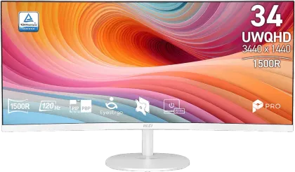 MSI PRO MP341CQW E12 34 Inch UWQHD Curved Monitor