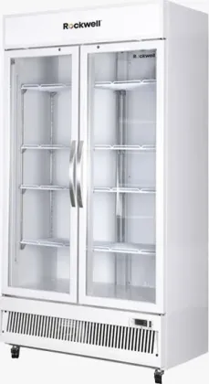Rockwell RVC950C 739 L Double Glass Door Visi Cooler
