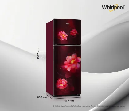 Whirlpool NEO SP278 PRM Wine Rose-Y 235 L 2 Star Double Door Refrigerator