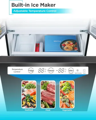 BLACK+DECKER BRF1600GIMB 16 Cu Ft French Door Refrigerator
