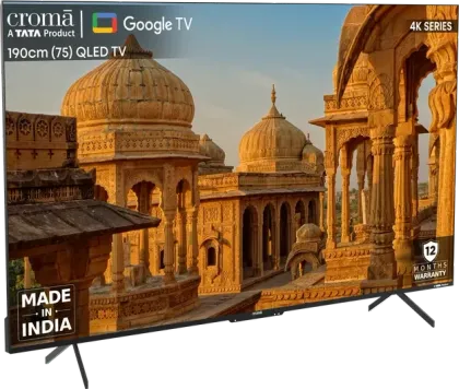 Croma CREL075UGC024602 75 inch Ultra HD 4K smart QLED TV