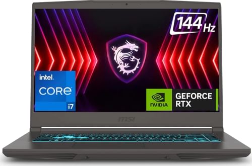 MSI Thin 15 B12UC-2240IN Gaming Laptop (12th Gen Core i7/ 16GB/ 512GB SSD/ Win11 Home/ 4GB RTX3050 Graph)