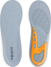 FOVERA Gel Insoles Pair for Walking, Running, Sports, Formal & Safety Shoes-All Day