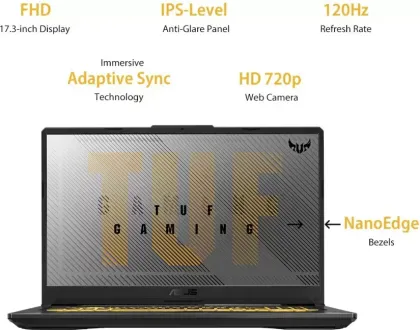 Asus TUF FA706II-H7186T Gaming Laptop (Ryzen 5/ 8GB/ 1TB 256GB SSD/ Wind10 Home/ 4GB Graph)