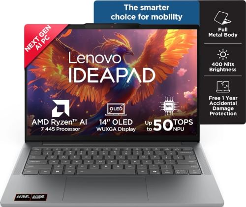 Lenovo IdeaPad Slim 5 83S1005VIN AI Laptop (AMD Ryzen AI 7 445/ 16GB RAM/ 512GB SSD/ Win 11)