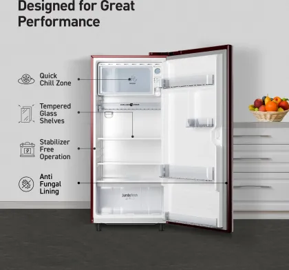 Panasonic NR-A202BURN 190 L 2 Star Single Door Refrigerator