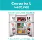 BLACK+DECKER BCRDK32V 3.1 Cu Ft Double Door Mini Refrigerator