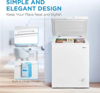 Midea MRC050S0AWW 5 Cu Ft Single Door Chest Freezer