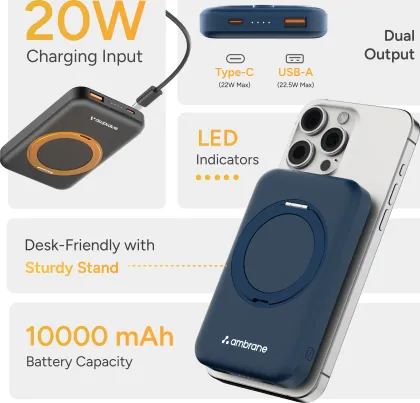 Ambrane Aerosync Mount 10000 mAh Power Bank - image 4