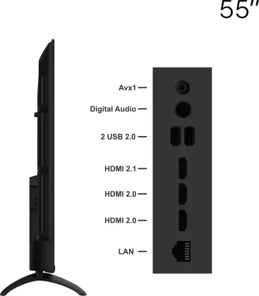 Coocaa Y74 55 inch Ultra HD 4K Smart LED TV (55Y74)