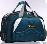 FEDRA  40 L Strolley Duffel Bag - (Expandable) Waterproof Polyester with 2 Wheels
