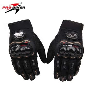 Probiker PROBK03 Full Racing Motorcycle Gloves (Black, Medium)