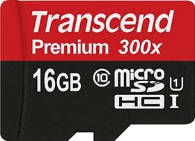 Transcend 16GB Standard Class 10 16 GB MicroSDHC Memory Card Without Adapter