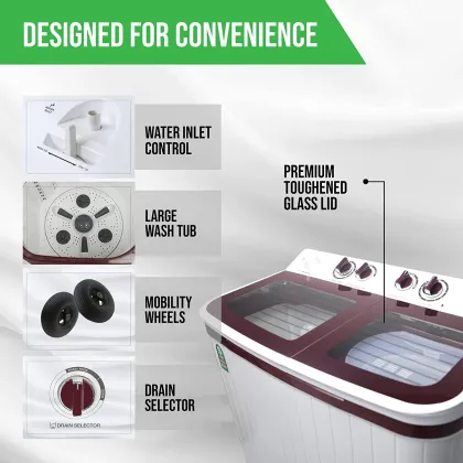 NU WTT90GBO 9 Kg Semi Automatic Washing Machine