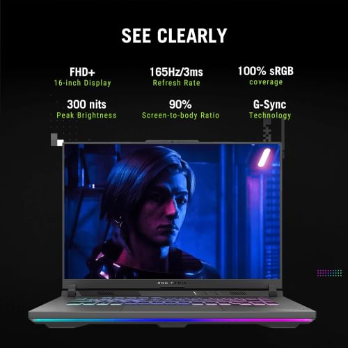 Asus ROG Strix G16 G614PR-RV032WS Gaming Laptop (AMD Ryzen 9 8940HX/ 16GB/ 1TB SSD/ Win11/ 12GB RTX 5070Ti Graph)