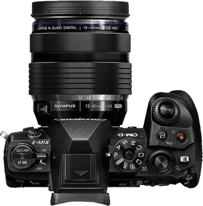 OLYMPUS OM-D E-M1 Mark II 20.4MP Mirrorless Camera with 12-40mm Lens F/2.8 Macro Lens