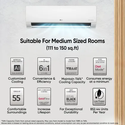 LG US-Q18LNXE 1.5 Ton 3 Star 2025 Inverter Split AC