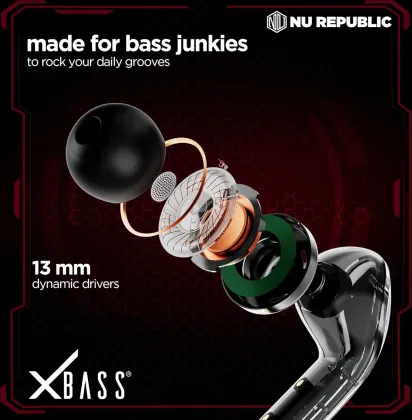 Nu Republic Cyberstud Spin Fidget Spinner Earbuds