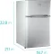 BLACK+DECKER BCRDK32W 3.1 Cu Ft Double Door Mini Refrigerator