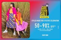 AJIO Giant Fashion Sale: Women's Collection Upto 90% OFF