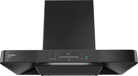 Crompton CK HOOD GrandArt Inv Box90 Fltless MBlk CHD-GAVB90FLE-MBL Auto Clean Wall Mounted Chimney