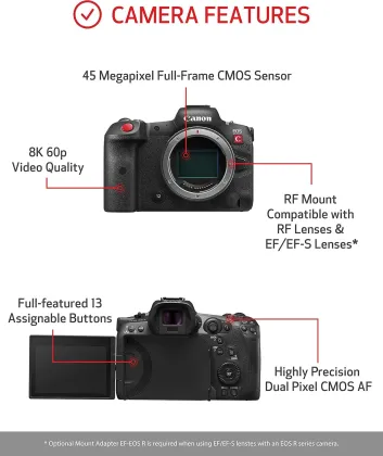 Canon EOS R5 C 45MP Mirrorless Cinema Camera (Body Only)
