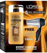 Upto 60% OFF on L'Oreal Paris Shampoo, 640 ML with FREE Hair Dryer