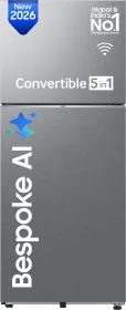 Samsung Bespoke RT41HG6A42SL 396 L 2 Star Double Door Refrigerator