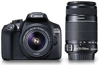 Canon EOS 1300D DSLR Camera (EF-S 18-55 IS II + 55-250 IS II)