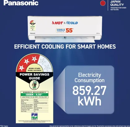 Panasonic CS/CU-EZ18CKYF 1.5 Ton 3 Star 2026 Inverter Split AC