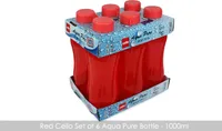 6-Piece Cello Aqua Pure PP Bottle Set - Choose from 2 Colors at Rs. 279 - Pay with Mobikwik Wallet