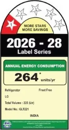 LG T2216WYOB 225 L 1 Star Double Door Refrigerator