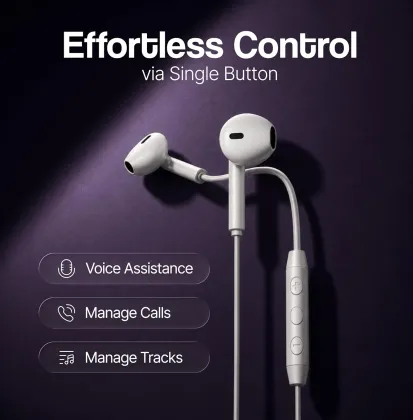 Ambrane Stringz 06 Type-C Wired Earphones