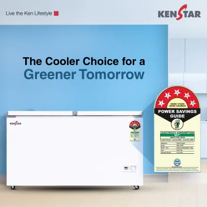 Kenstar 500VCF5DDKS26W 513 L Double Door Deep Freezer