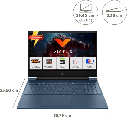 HP Victus 15-fb3162AX Gaming Laptop (AMD Ryzen 7 7445H/ 16GB/ 1TB SSD/ Win11/ RTX 4050)