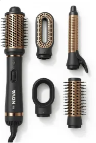 Nova 6 in 1 NHP 8229 Hair Straightener Brush