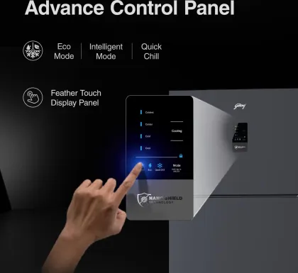 Godrej RF EON 438B RCI MT BK 436 L 2 Star Double Door Refrigerator