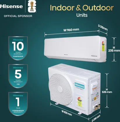 Hisense AS-18TR4R3E1 1.5 Ton 3 Star 2025 Inverter Split AC