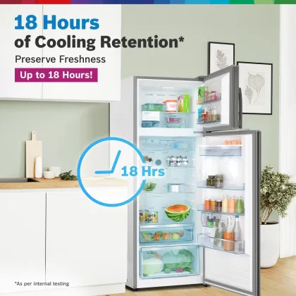 Bosch CTC39S03DI 368 L 3 Star Double Door Refrigerator