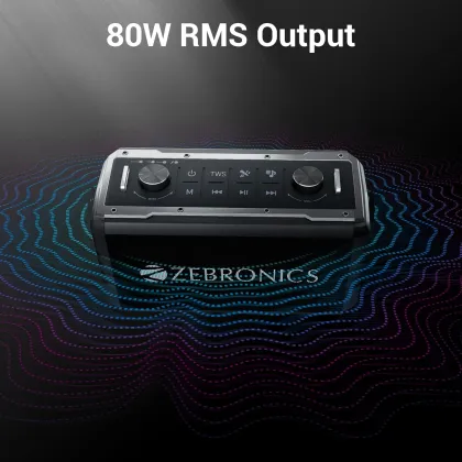 Zebronics Music Bomb 2 80W Bluetooth Speaker