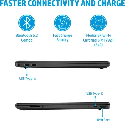 HP 15s-fq2627TU Laptop (11th Gen Core i3/ 8GB/ 512GB SSD/ Win11 Home)