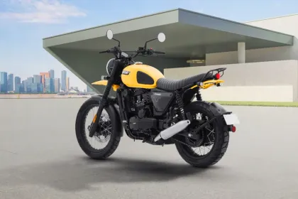 Yezdi Scrambler Fire Orange