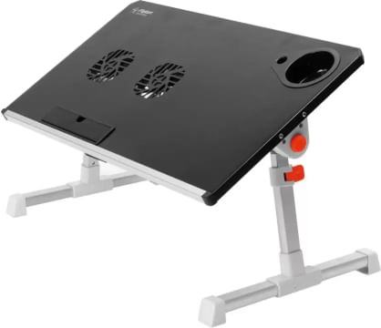 Flipkart SmartBuy Metal Portable Laptop Table  (Finish Color - Black)