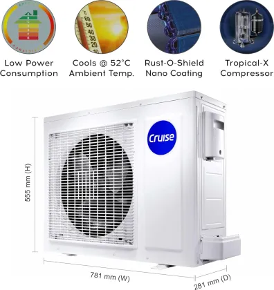 Cruise CWCVBL-VP3F183BL 1.5 Ton 3 Star 2025 Inverter Split AC