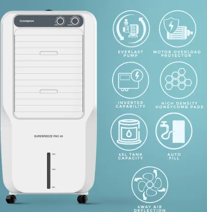 Crompton Surebreeze PAC 45 L Personal Air Cooler