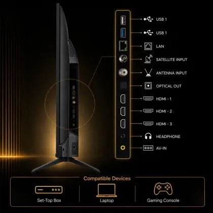Vu Glo MiniLED 2026 50 inch Ultra HD 4K Smart Mini LED TV