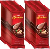 LuvIt Luscious Fruit and Nut Delectable Chocolate Bar Multipack (20 x 44 g)