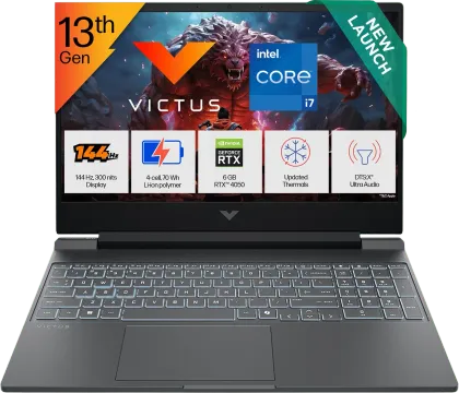 HP Victus 15-fa2532TX Gaming Laptop (13th Gen Core i7/ 24GB/ 512GB SSD/ Win11/ 6GB RTX4050)
